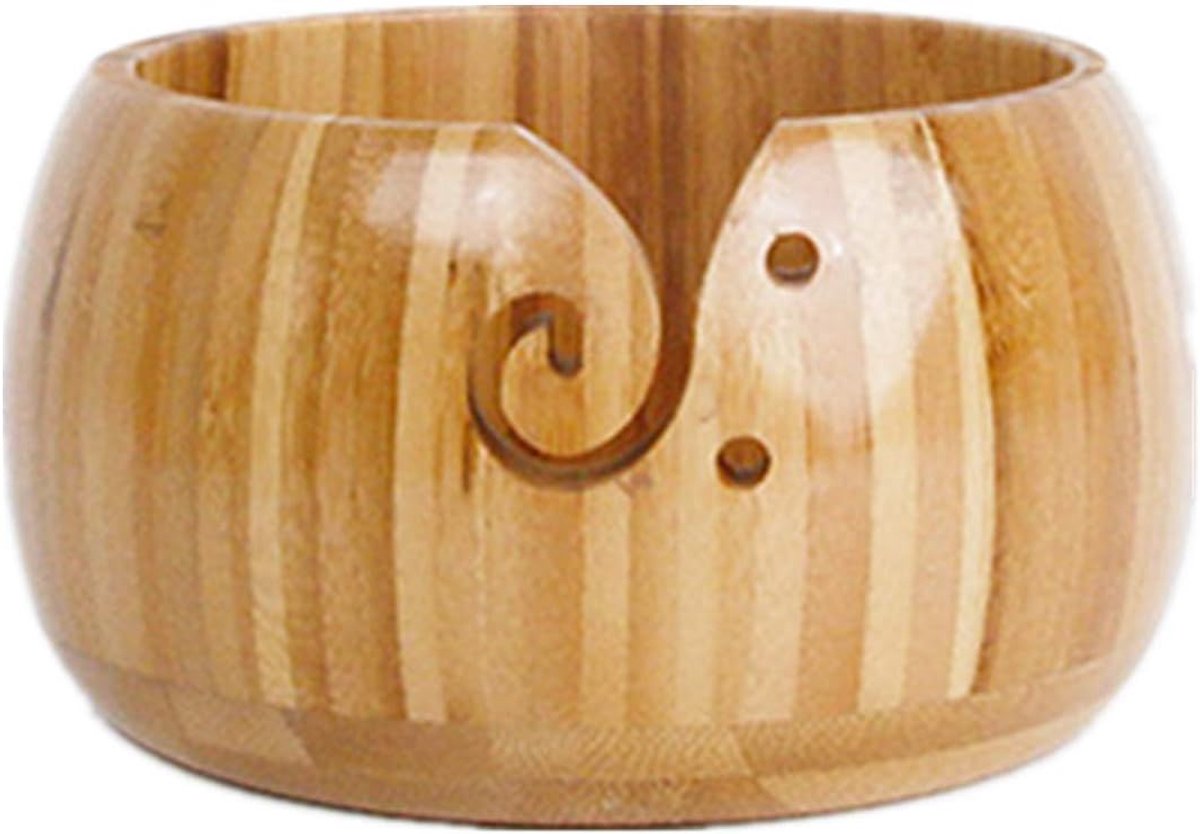 garenkom groot, Wol Breien Opslag Vintage Naaien Bowl, Breien Opbergmand Organizer voor doe-het-zelf haken woondecoratie thuis, handwerken garenhouder accessoires kit, 6 inch #10
