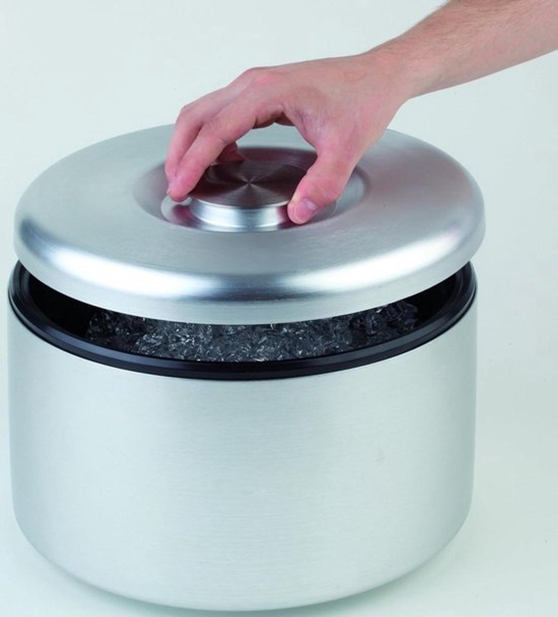 IJsemmer - Ijsbox Koeler - Cocktails Koel Houden - Vertraagt Smelten - 6 Liter - Aluminium