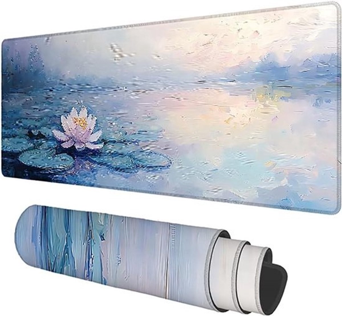 XXL Muismat Bloem - Grote Bureauonderlegger - Gamen en Werken - Nauwkeurig Geweven Oppervlak - 100x50cm - Multicolor