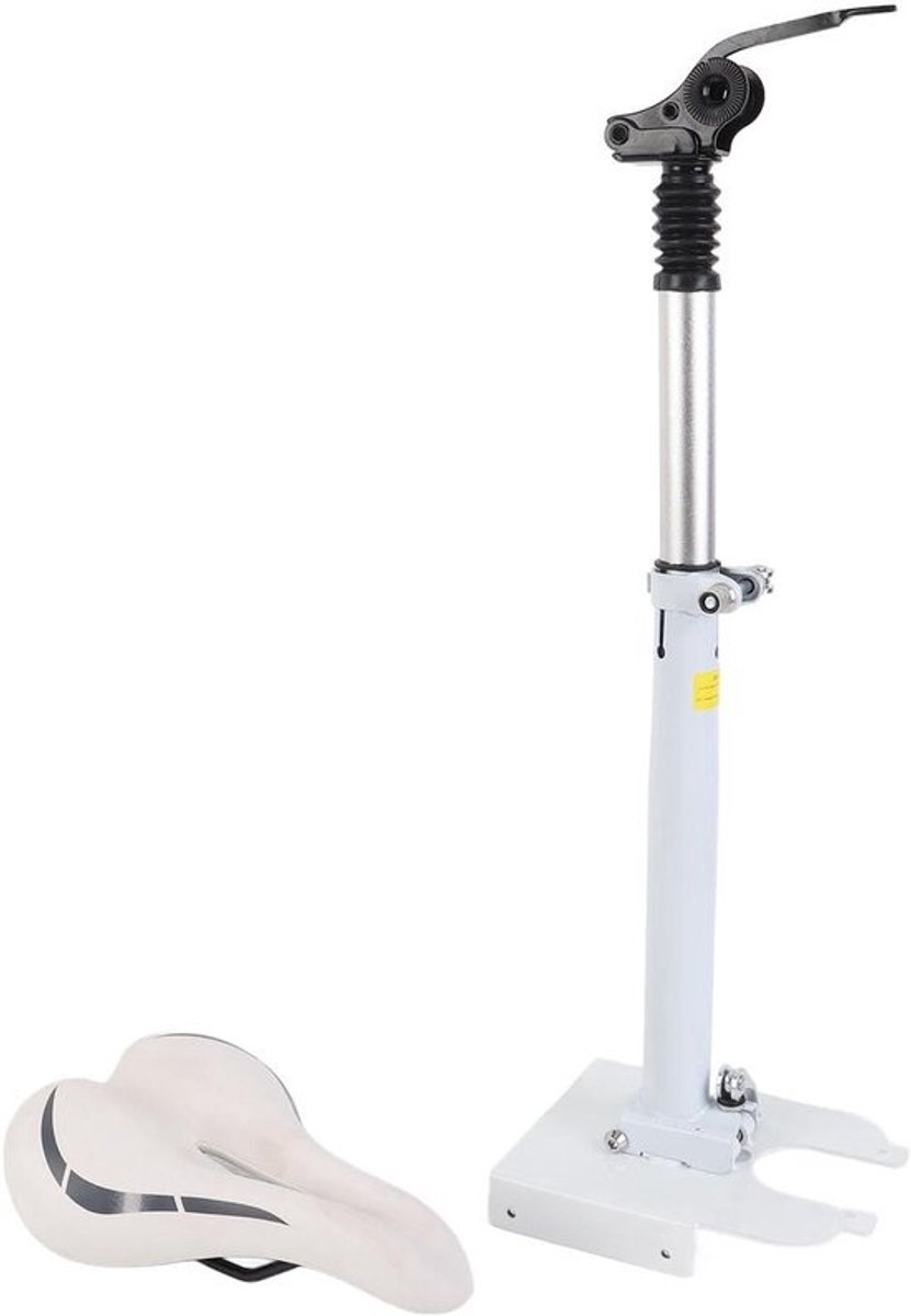 Fietsstoeltje Scooter - Scooter Zadel - Comfortabel Rijden - Verstelbare Hoogte - 39 x 21 x 19 cm - Wit
