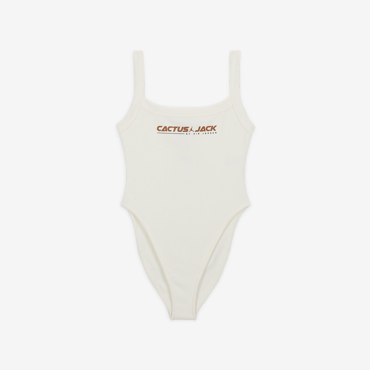Jordan x Travis Scott Bodysuit Bodysuit – Sail/Archaeo /Dark Smoke /Archaeo Gebroken Jordan x Travis Scott Lifestyle Dames Bodysuit voor Vrouwen Wit