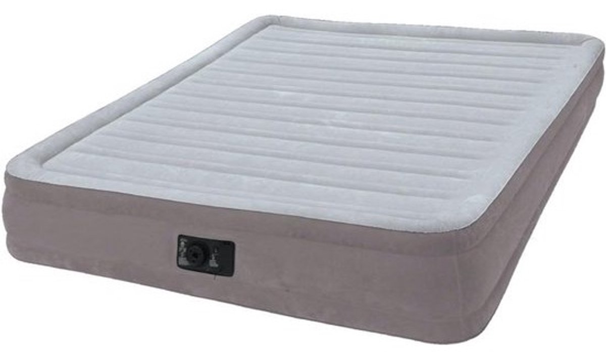 Opblaasbaar Tweepersoons Luchtbed Queen Size 152 x 203 cm met Ingebouwde Pomp