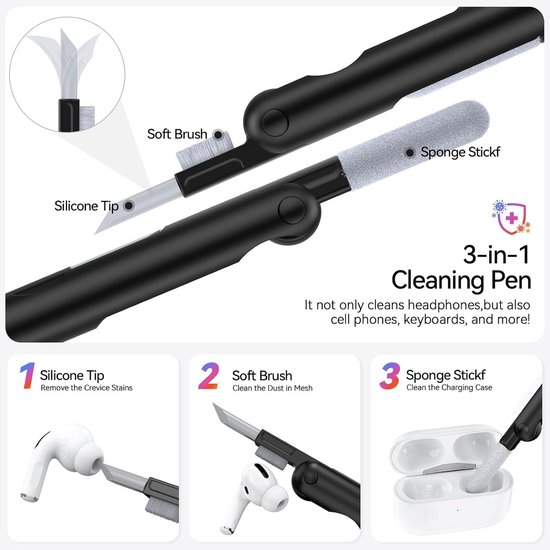 AirPods Pro 3 Magnetisch Hoesje met Telefoonhouder (Olijfgroen) — afbeelding 5