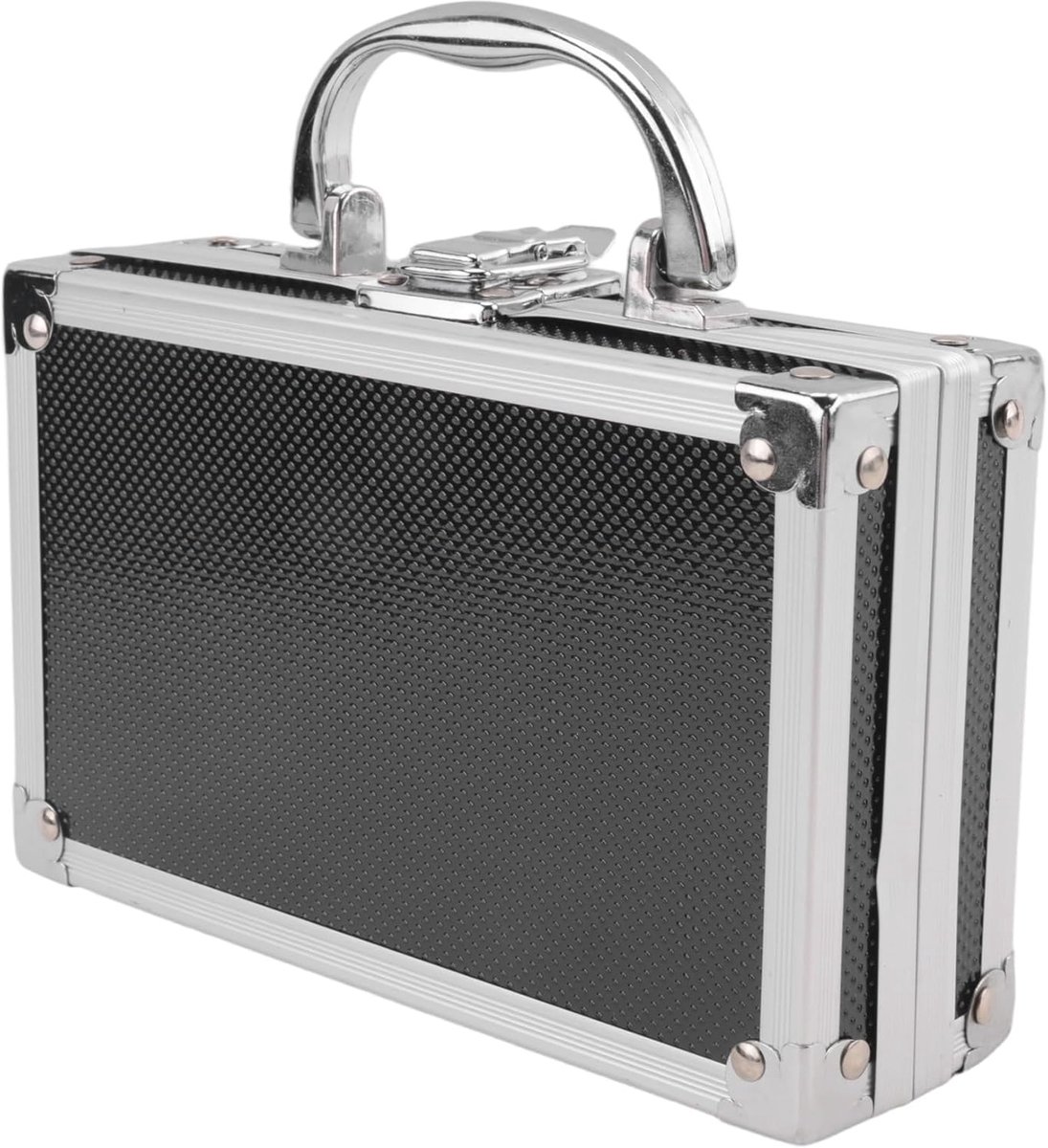 Gereedschapskist van aluminiumlegering, opbergdoos voor accessoires, praktische aluminium koffer, draagbaar, kleine gereedschapskist, opbergdoos, duurzaam