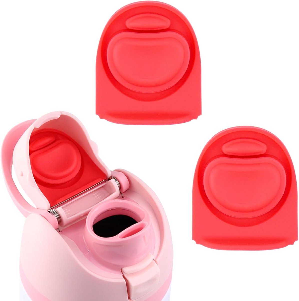 2 Vervangstopen van Siliconen voor Dop Owala FreeSip,Rubber Afdichtingsonderdelen Drinkfles Vervangingsonderdelen-Accessoires voor Onderdelen Vervangdop Owala 470 560 710 740 950 1180 ml-Bn6