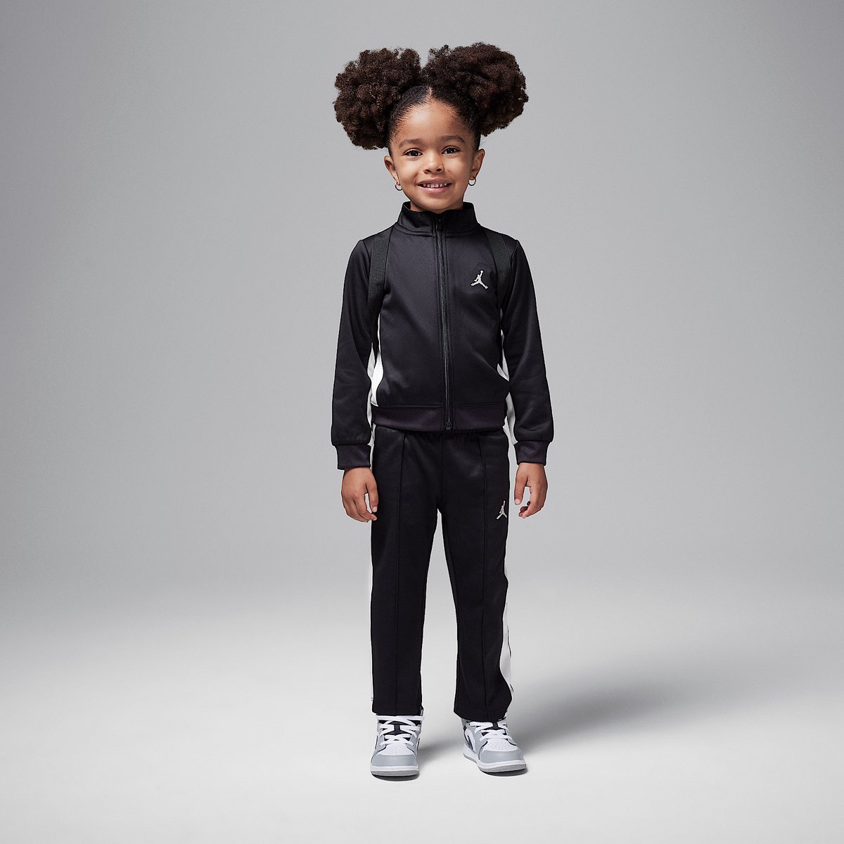 Jordan ‘Mini Me’ Knit Trainingspak Trainingspak 4T – Jordan Lifestyle Kinder Trainingspak voor Meisjes Zwart