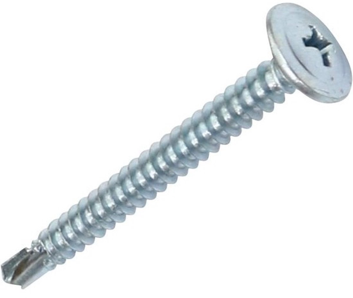 Zelfborende schroeven - Metaalschroeven plaatstaal - Metaalbevestiging snel - Boren zonder voorgat - 4.2x41mm - Verzinkt zilver