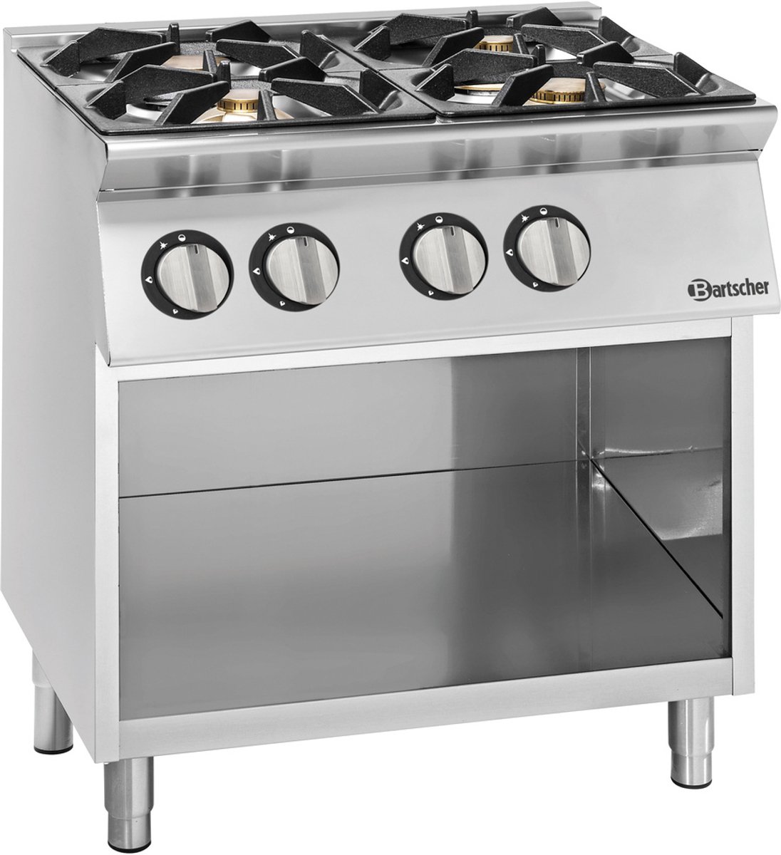 Bartscher 2991131 Gasfornuis 900 4 branders OU - Horeca & Professioneel