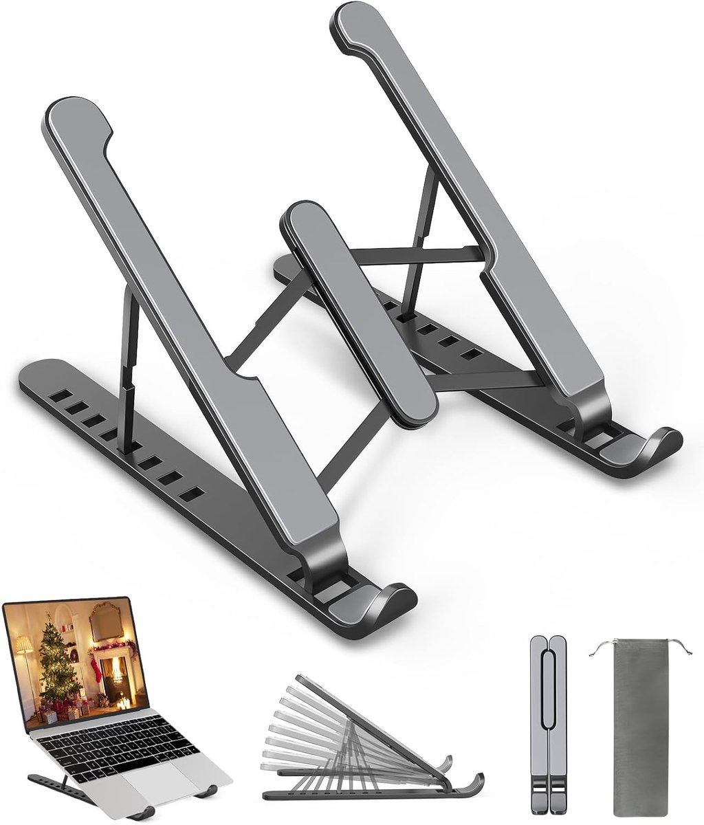 Laptopstandaard met 8 verstelbare niveaus