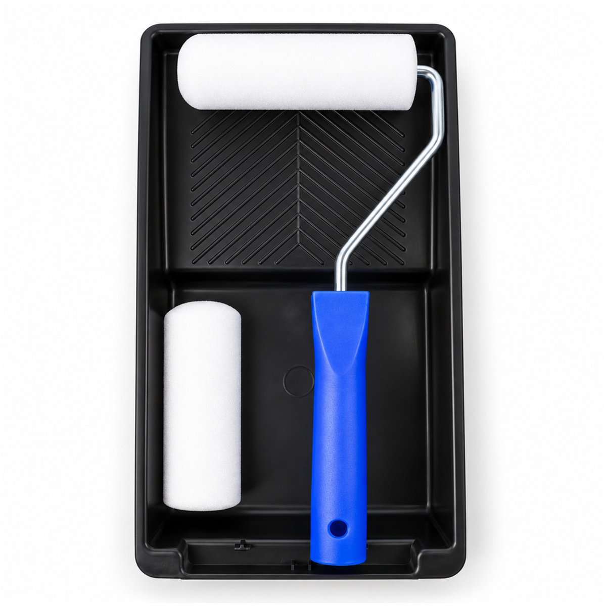 Lakset 4-delig – Verfroller 10 cm met verfbak – Voor lakwerk