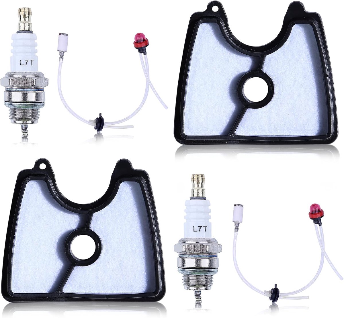 Luchtfilter Kit voor Husqvarna 125B Fuel Line Kit 125B 125BX 125BVX Draagbare Bladblazer met Brandstoffilter Grommet Primer Bulb Spark Plug