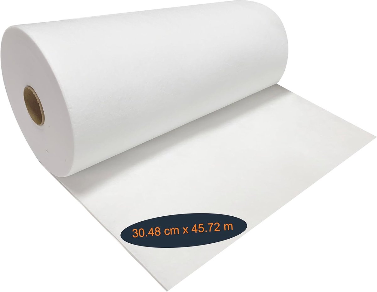 Cut-Away borduurwerk stabilisator achterkant, 100% polyester, 2,5 oz medium gewicht (30 x 100 meter rol)