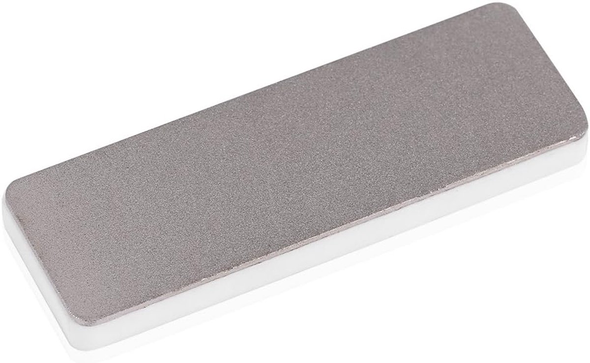 Dailygoods- Slijpsteen Dubbelzijdig - Slijpsteen voor Messen - Kunstdiamant - Keramiek Gereedschap - Huishouden Keuken - Professioneel Ontwikkeld - Me