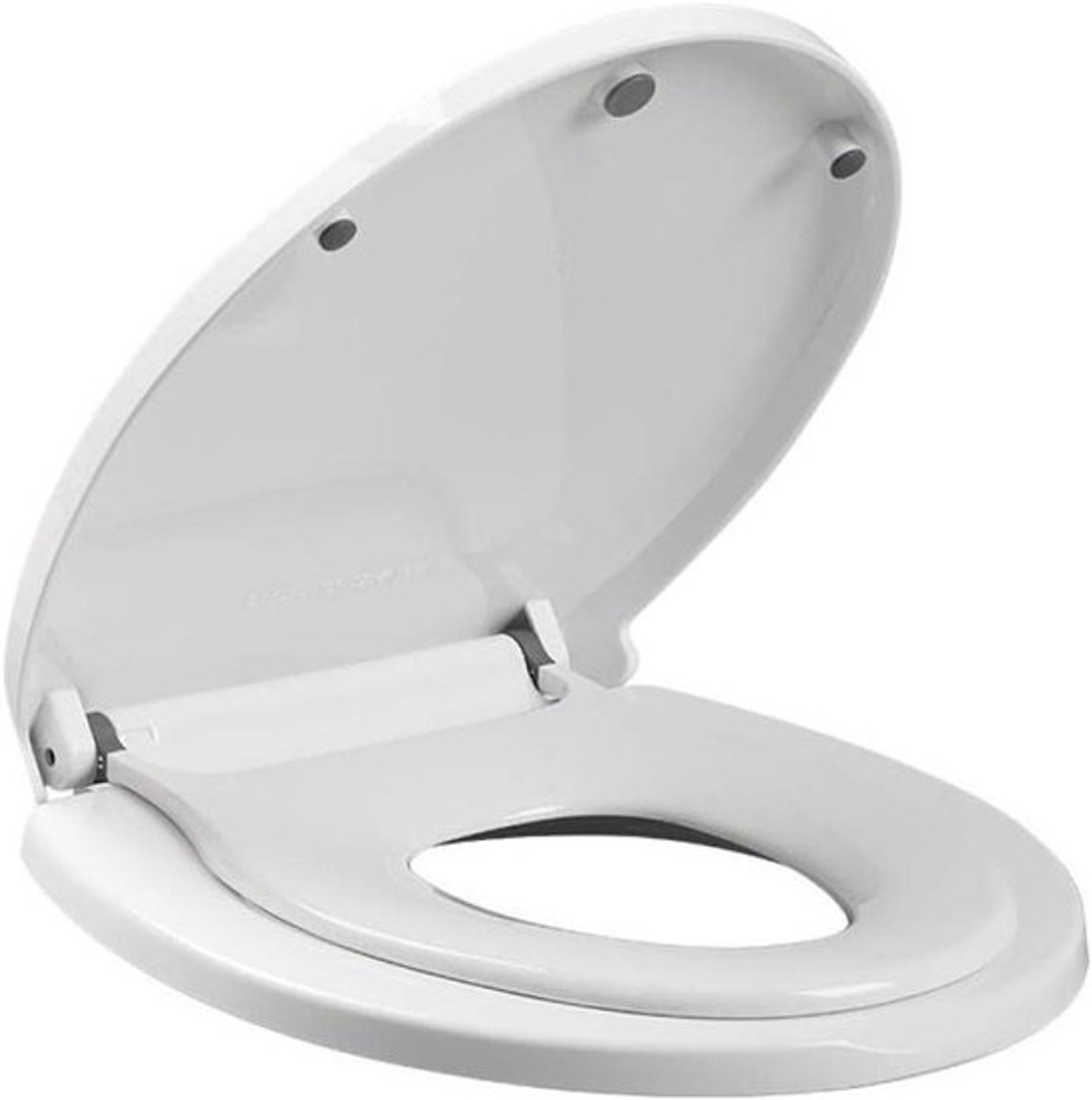 Toiletbril - Toiletdeksel WC bril - Hygiënisch Zitten - Langzaam Sluitend - 43-48 x 35.5-37 cm - Wit
