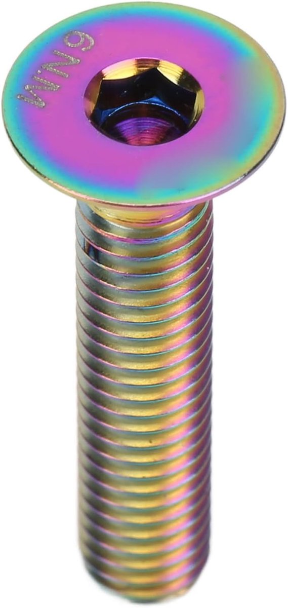 Schroeven, Fiets Headset Stuurpen Top Cover Bevestigingsbout M6x30mm Stuurpen Bout Schroef Titanium Legering voor MTB Fiets Reparatie