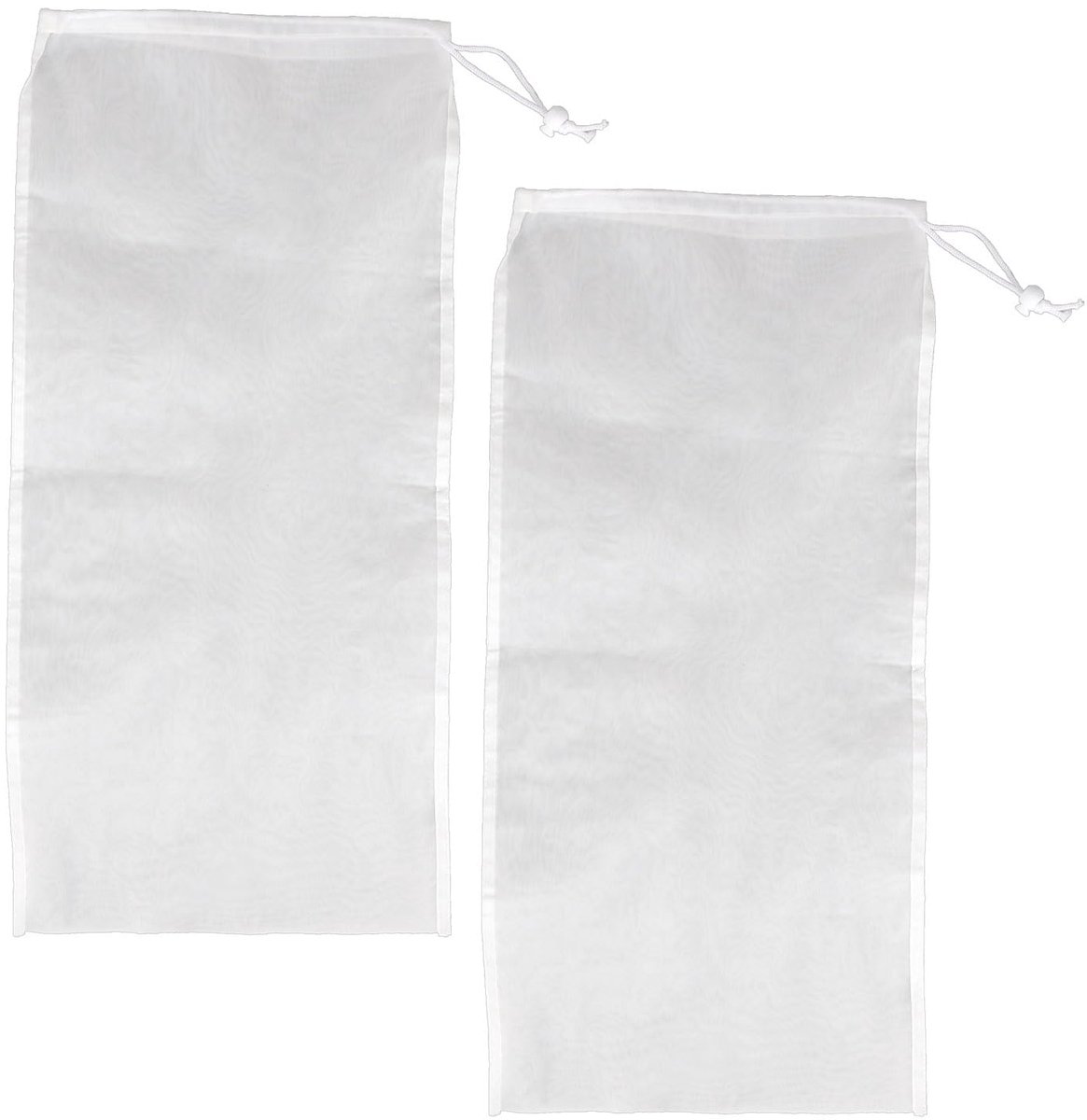 Vervangende Filterzakken - Fijnmazig Nylon 250 en 75 Mikron - Voor Zwembadstofzuiger - Set van 2, 55x26,8 cm