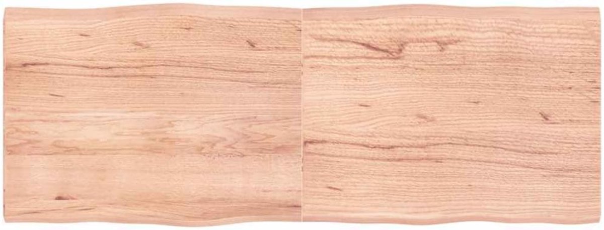 Eettafelblad, vervangend tafelblad voor tafel, houten tafelblad, geschikt voor restaurant, hotel, café, eetkamer, 160 x 60 x (2-4) cm, massief hout, behandelde boomrand