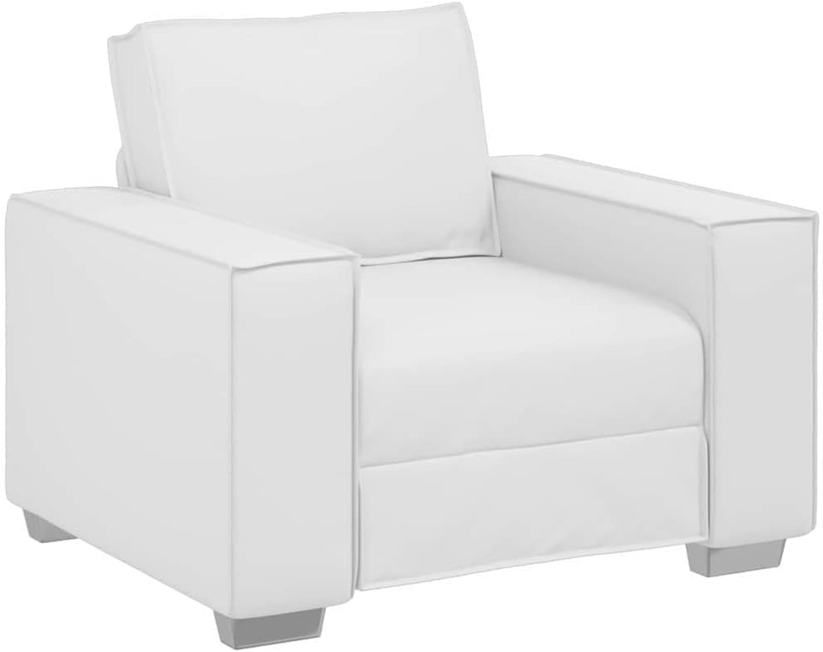 Sofa van kunstleer, 100 cm, modern, minimalistisch