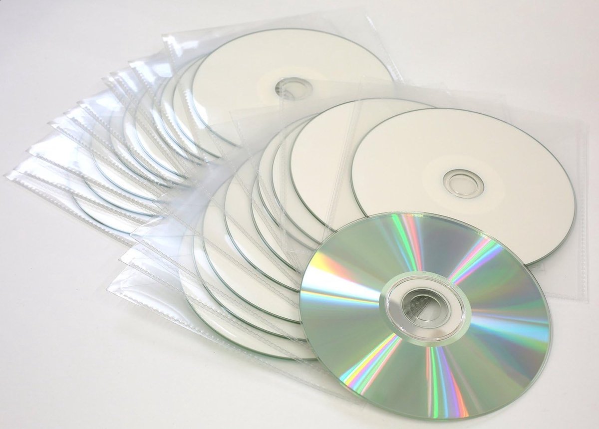 DVD-R 4.7GB Wit Inkjet Printbaar in Plastic Mouwen Door