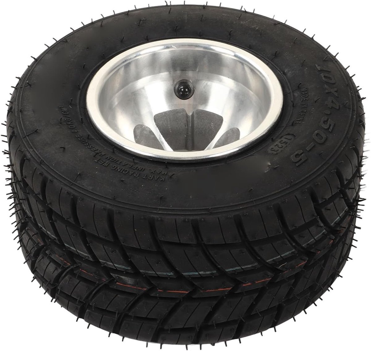 Banden, 10 x 4,50-5, banden met naaf, explosiebestendige antislip reservebanden, universeel voor ATV, UTV, Go Kart, landbouwvoertuig