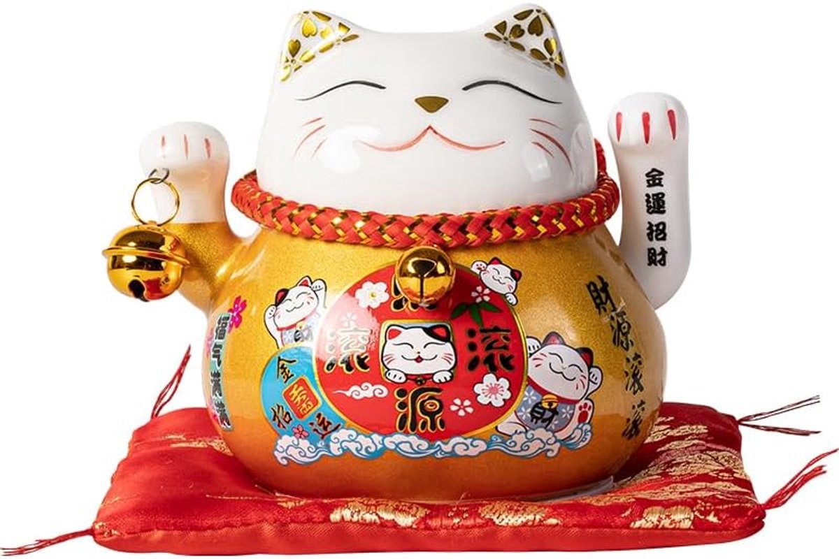 4,5 inch GELUKKAT porselein zwaaiende arm (10,5 cm) NEKO MANEKS