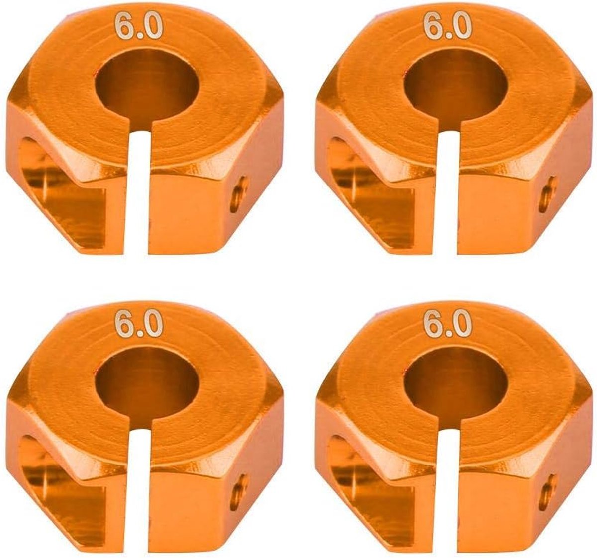 Hex Hub Adapter, Universal Wheel Hex Hub Adapter, 12mm, Adapter geschikt voor HSP 1/10 Scale RC Car, goud