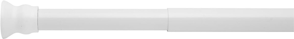 Veerstang 110-185 cm, 25 mm Diameter Wit