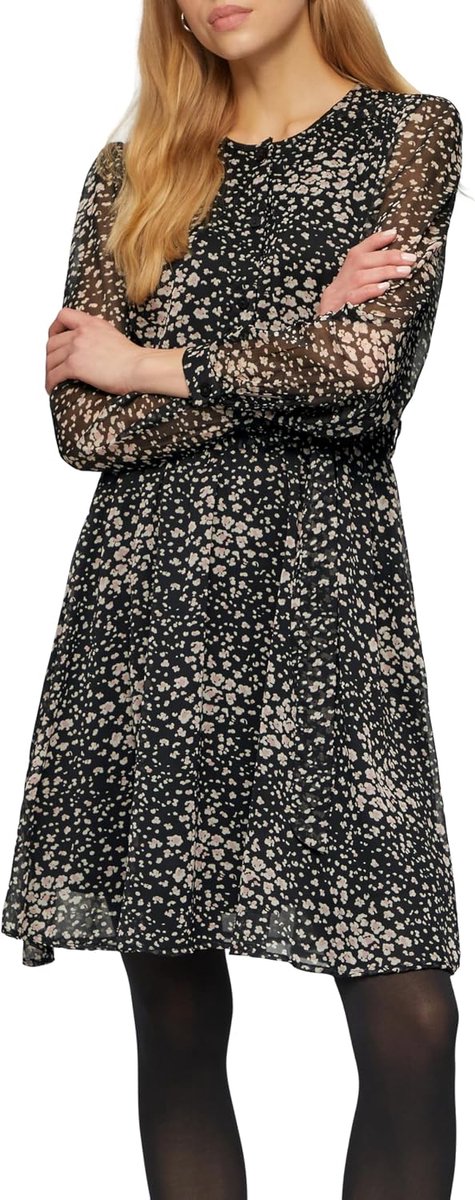 Dames Chiffon jurk met all-over print