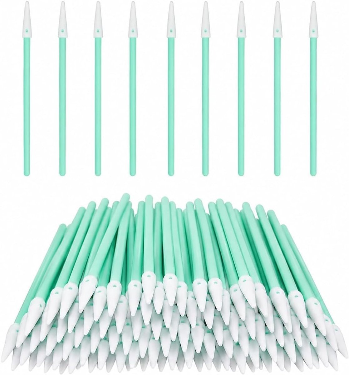 Pack van 200 Katoenen Swabs, Schoonmaak Sponzen, Mini Reinigingsstokken voor Printers en Optische Lenzen