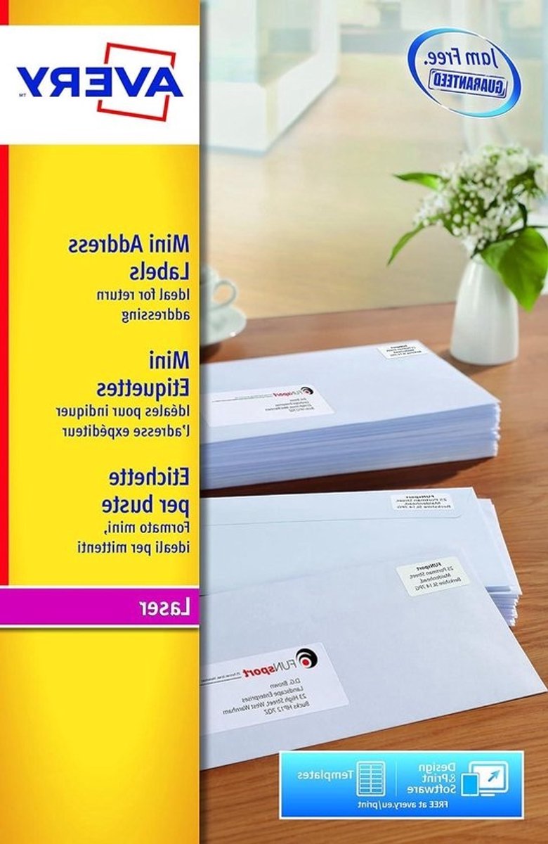 Etiketten Wit - Stickers Labels - Sorteren Adresseren - FSC Gecertificeerd - 45.7 x 25.4 mm