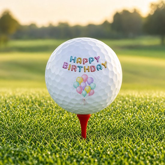 Golfballen Happy Birthday Ballonnen - Verjaardag Golf Cadeau - 3 stuks - Wilson van Wilson — afbeelding 3