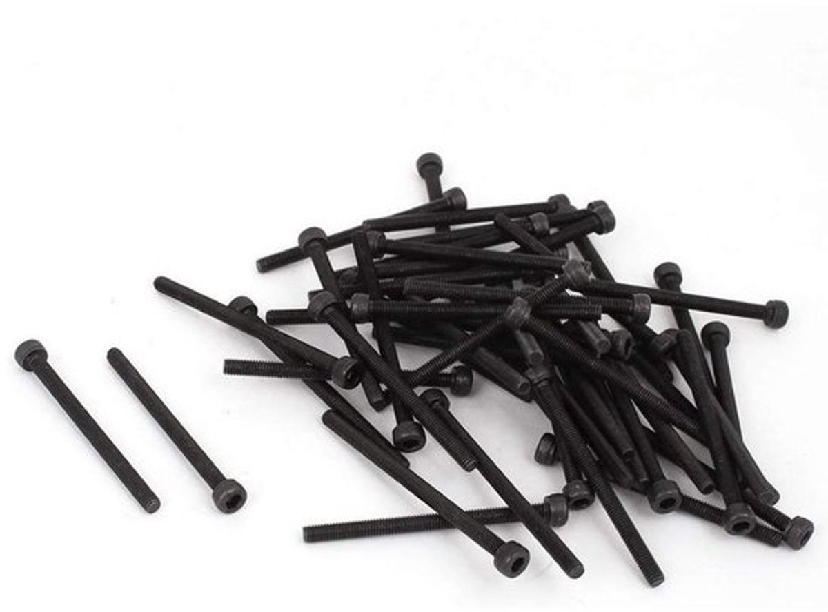 Zwart M3x40mm Inbusschroeven Sterk Gelegeerd Staal 50 Stuks