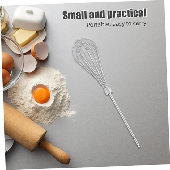 Garde Accessoires - Mixer Opzetstukken Kloppers - Bakken En Mixen - Roestvrij Staal - 4 Stuks - Zilver — afbeelding 3