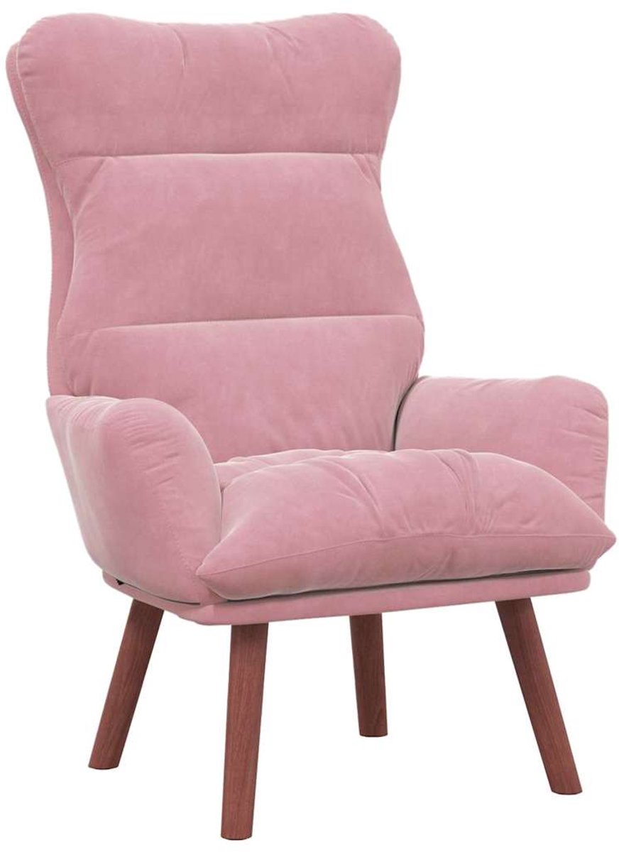 vidaXL Fauteuil - Roze - 69 - x - 74 - x - 93 - cm - Fluweel