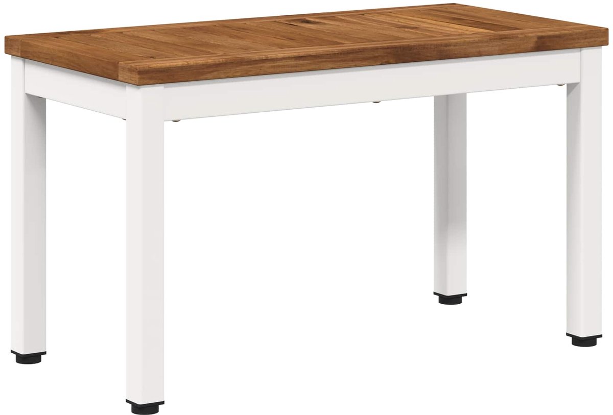 vidaXL Salontafel - NAARDEN - Natuurlijk - en - Wit - 60,5 - x - 30 - x - 36 - cm