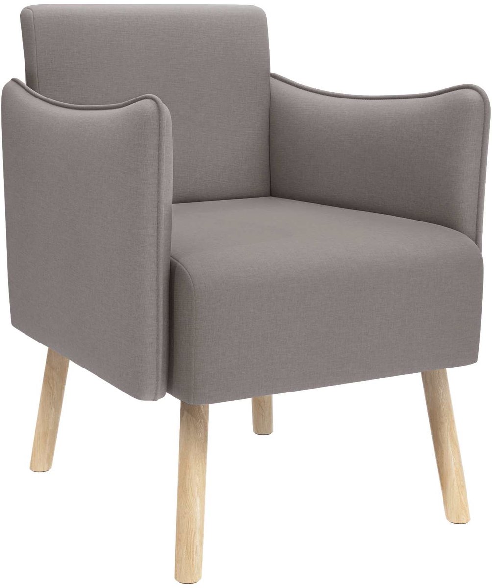 vidaXL Accentstoel - Taupe - Stof