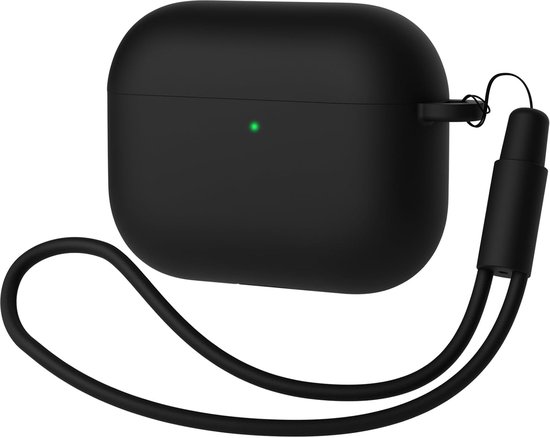 2 stuks hoes compatibel met AirPods Pro 3 (2025), beschermende siliconen hoes voor AirPods Pro 3e, zachte voorkant led zichtbaar siliconen hoesje (zwart/wit) — afbeelding 2