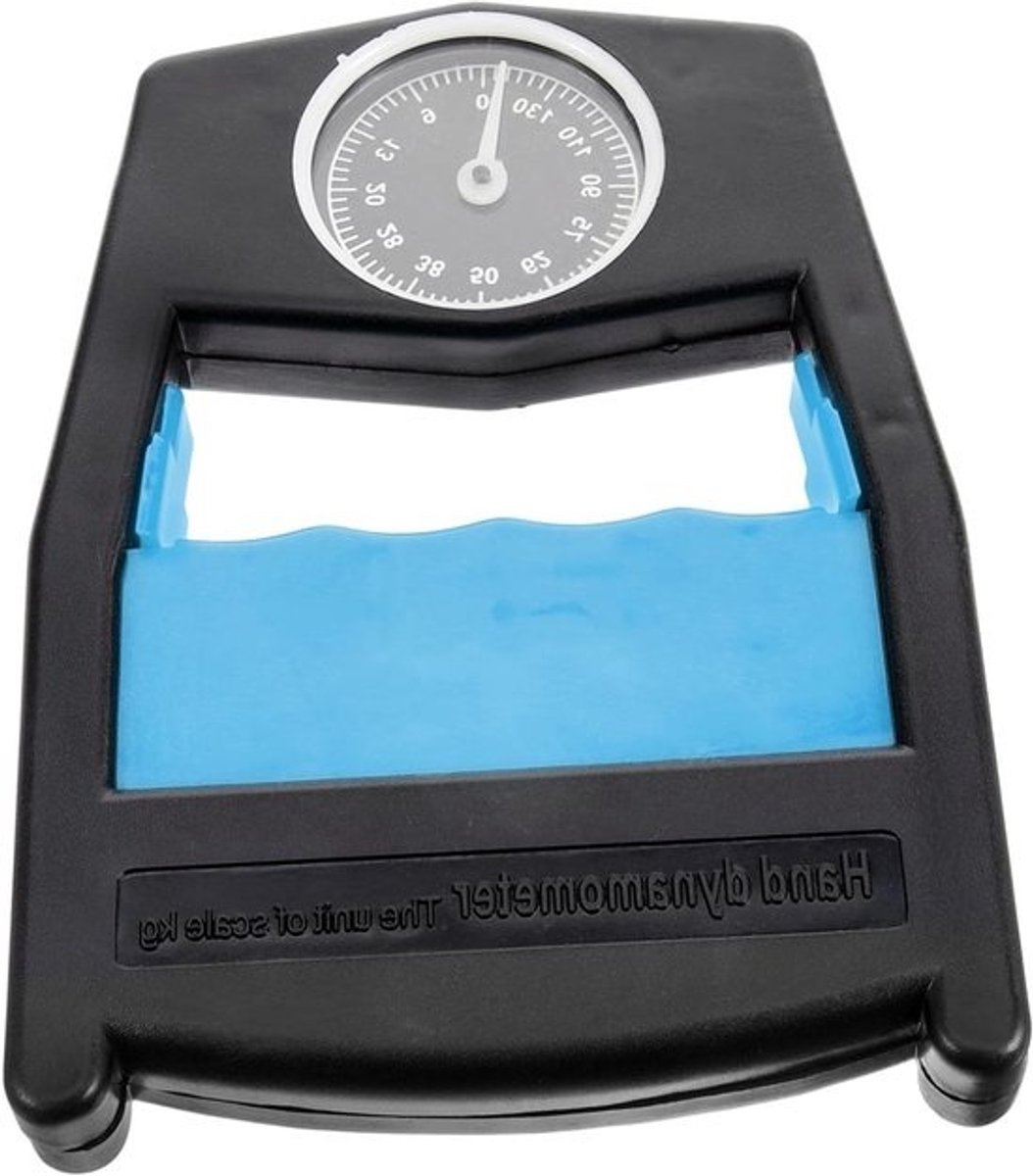 Hand Kracht Trainer - Grip Versterker - Kracht Opbouwen - Met Griptest - 14 x 10.5 cm - Blauw