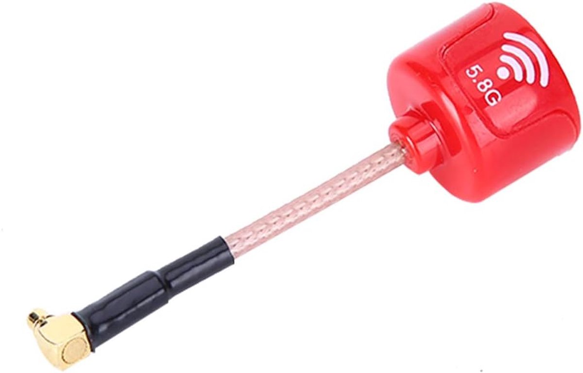 5.8 GHz 3dBi RHCP hoge winst antenne voor FPV racing drone RC onderdelen accessoires rood (MMCX elleboog)