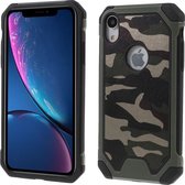 Camouflage Softcase - Iphone XR Hoesje - Groen