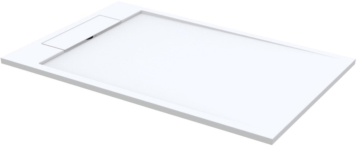 Sanitado Elements Decent Douchebak Mat Wit 180x90cm Solid Surface