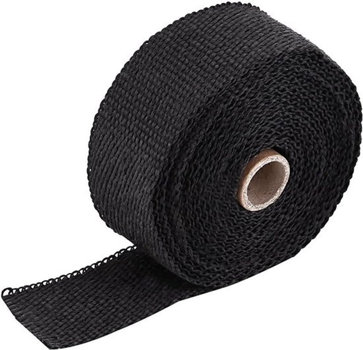 Uitlaat Warmtewrap - Isolatietape - Temperatuur Verlagen - Glasvezel Materiaal - 5m x 5cm - Zwart