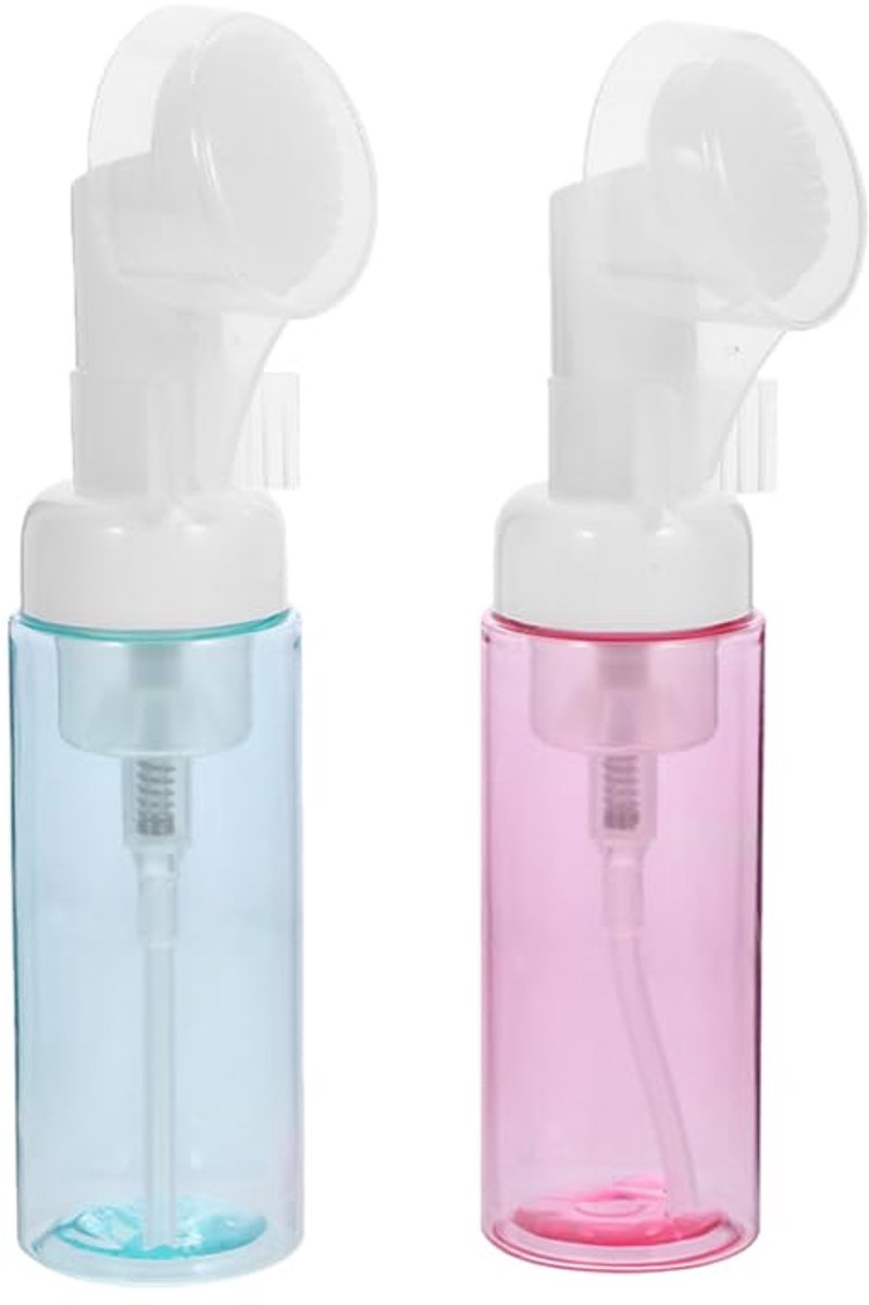 Schuimflessen 60 ml met borstel - 2 stuks - schuimpomp - ideaal voor precisiewerk - ShopVlot