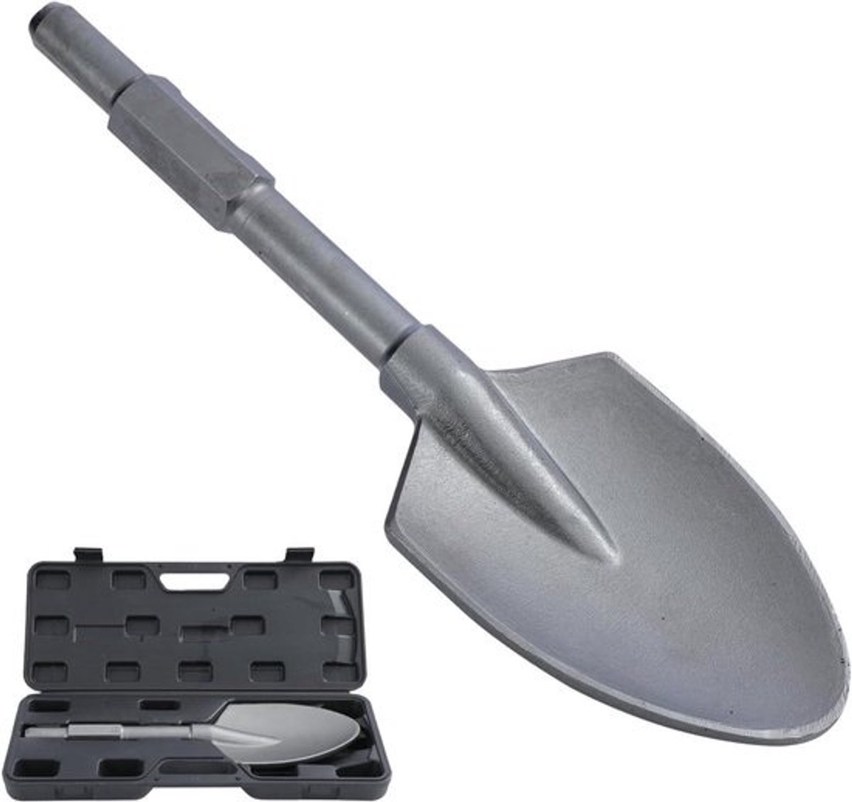 Klei Spade Scoop - Sloopbeitel - Beton Breken - Gehard Gelegeerd Staal - 440 x 136mm