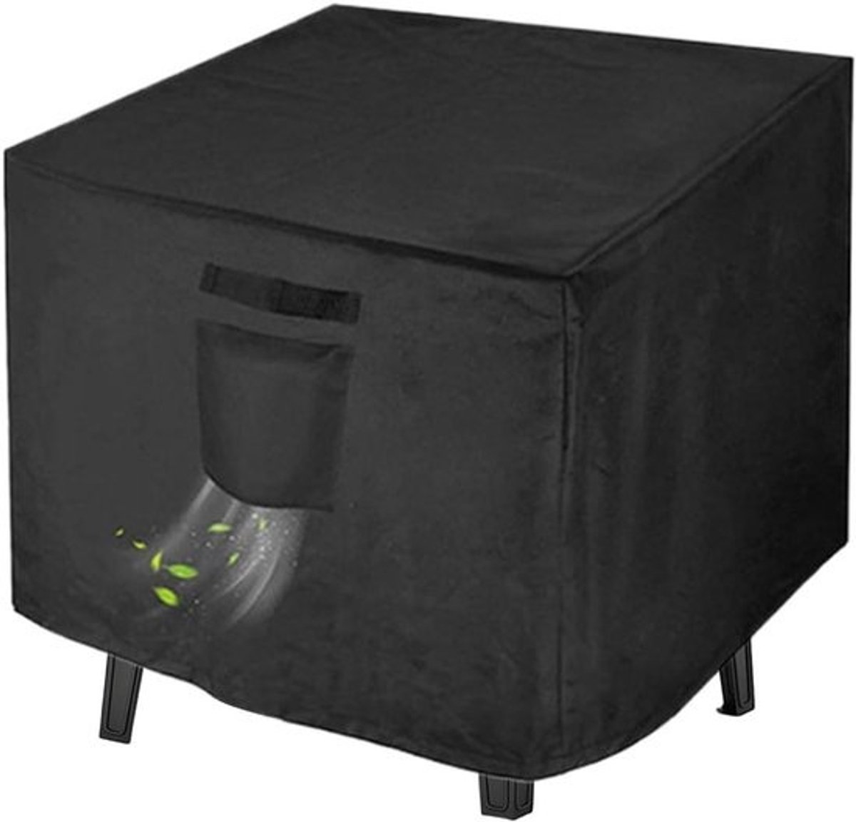 Vuurkorf Afdekking - Beschermhoes - Outdoor Bescherming - Waterdichte Constructie - 82 x 82 x 61 cm - Zwart