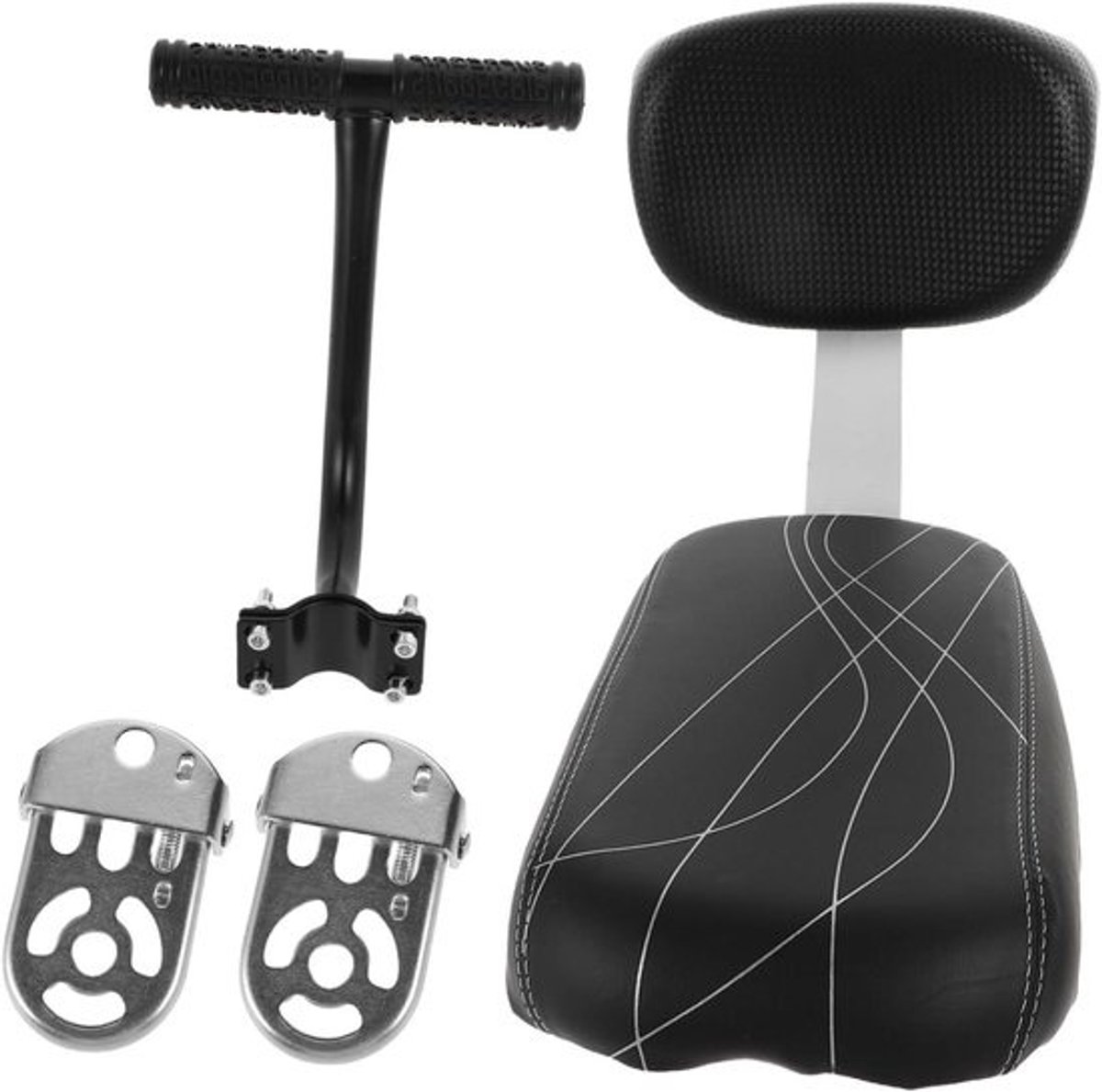 Kinderfiets Achterzitje Met Ergonomische Armleuning Rugsteun Eenvoudig Te Monteren Mountainbike Achterdrager Comfortabel Voor Gezinsuitjes Buitenactiviteiten