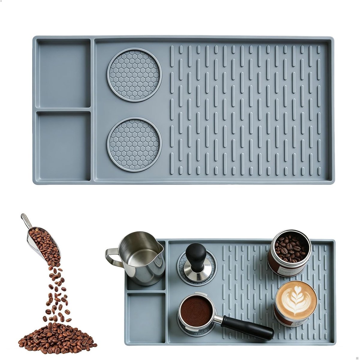 Koffiezetapparaat Accessoires, Antislip Silicone Mat voor Koffiemolen en Keuken, Ideaal voor Espresso en Koffiehoek