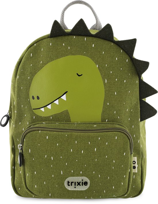 Trixie Rugzak - Mr. Dino - Schooltas Waterafstotend - Boekentas voor Kind - Voor Jongens en Meisjes - Geschikt als Gymtas - Groen