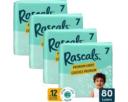 Rascals Premium Luiers Maat 7 15-20 KG 80 stuks
