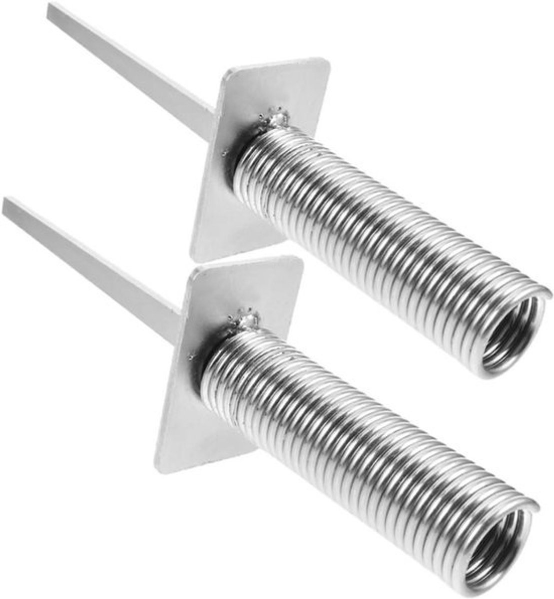 Hoekvlag Stabiliteitsbasis - Voetbal Trainingsmateriaal - Veldmarkering Training - Stevig Grondanker - 25.5 cm Lengte - Zilver